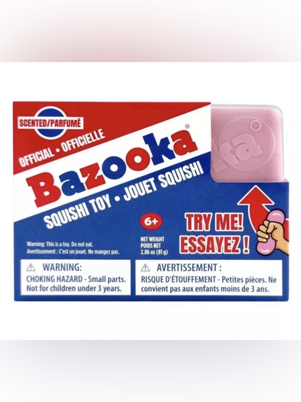 Incredible Play Bazooka Scented Squishy Squeeze Toy (1 Pack) Viral Fidget TikTok